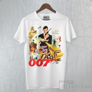 เสื้อยืดคอกลม พิมพ์ลาย James Bond Secret Agent Roger Moore Man whit xs-3xl ของขวัญวันเกิด สําหรับผู้ชาย คุณแม่ 7 ชิ้น