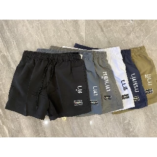 Easywears 555 ⚡️ถูกที่สุด ราคาโรงงาน กางเกงขาสั้นชายหญิง กางเกงกีฬา ใส่อยู่บ้าน ออกกำลัง สีพื้น มีกระเป๋าข้าง เอวยางยืด