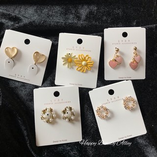 พร้อมส่ง ต่างหู แฟชั่น ดอกไม้ earing flower