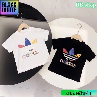 Adidaskid เสื้อยืด คอกลม แขนสั้น แฟชั่นสําหรับเด็กผู้ชาย และเด็กผู้หญิง เสื้อยืดเท่ห์ เสื้อยืดฮิตๆ unisex oversize