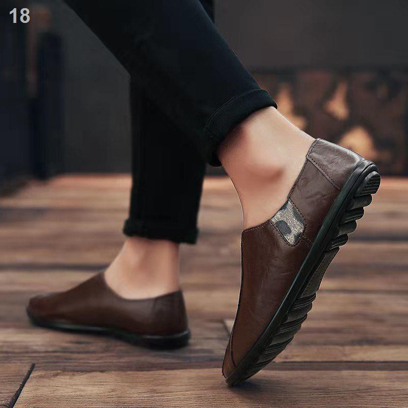 ♘ Spot   รองเท้าฤดูใบไม้ผลิใหม่ผู้ชายอังกฤษธุรกิจสบาย ๆ รองเท้าหนังขับรถหรือทำงาน - รูปที่ 2