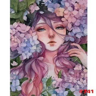 พร้อมส่ง DIY Paint Number รูปวาด ภาพวาด ภาพวาดระบายสี ภาพวาดสีน้ำมัน ภาพระบายสีตามตัวเลข ระบายสีตามเลข