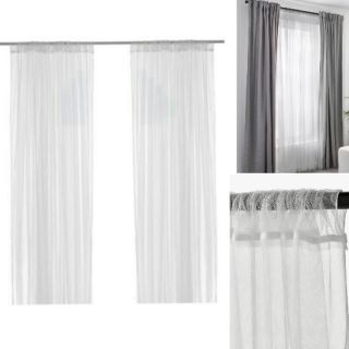 💥SALEพร้อมส่ง💥IKEA ผ้าม่านโปร่ง 2 ชิ้น ขนาด140x250 ซม.ต่อชิ้น