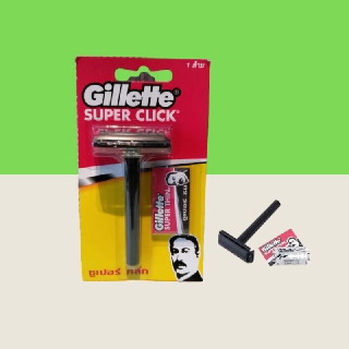 Gillette SUPER CLICK ยิลเลตต์ด้ามมีดโกนซุปเปอร์คลิก