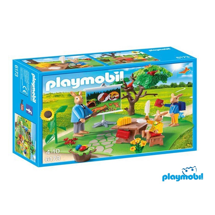 Playmobil 6173 Easter Bunny School แอ็คชั่นฟิกเกอร์ อีสเตอร์ โรงเรียนกระต่าย