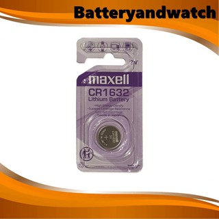 ถ่านกระดุม ถ่านนาฬิกา แพ็ค 1 เม็ด Maxell CR1632 , 1632