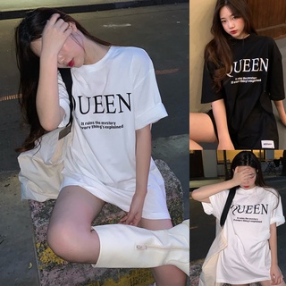 Korean🧧 เสื้อยืดสกรีนลาย QUEFN 2 สี