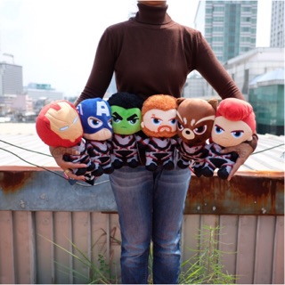 ตุ๊กตา Ironman &amp; Captain America &amp; Hulk &amp; Tho &amp; Black Widow &amp; Rocket Avengers อเวนเจอร์ End Game 10นิ้ว