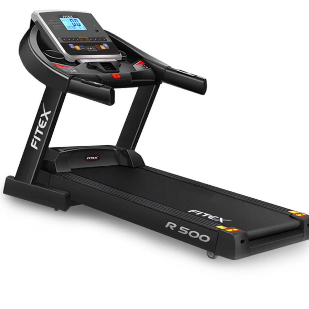 ลู่วิ่งไฟฟ้า R500 4 แรงม้า ลู่วิ่ง FITEX สายพาน 48 cm Zwift ความชันไฟฟ้า18ระดับ สปริงโช๊คใหญ่