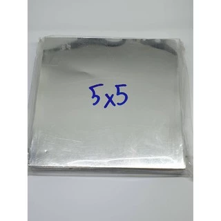 แผ่นทองเหลืองเรียบ ขนาด 5x5 นิ้ว 100 แผ่น