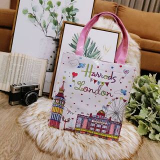 Harrods London Top-handle Shopping Bag กระเป๋า Shopping 2