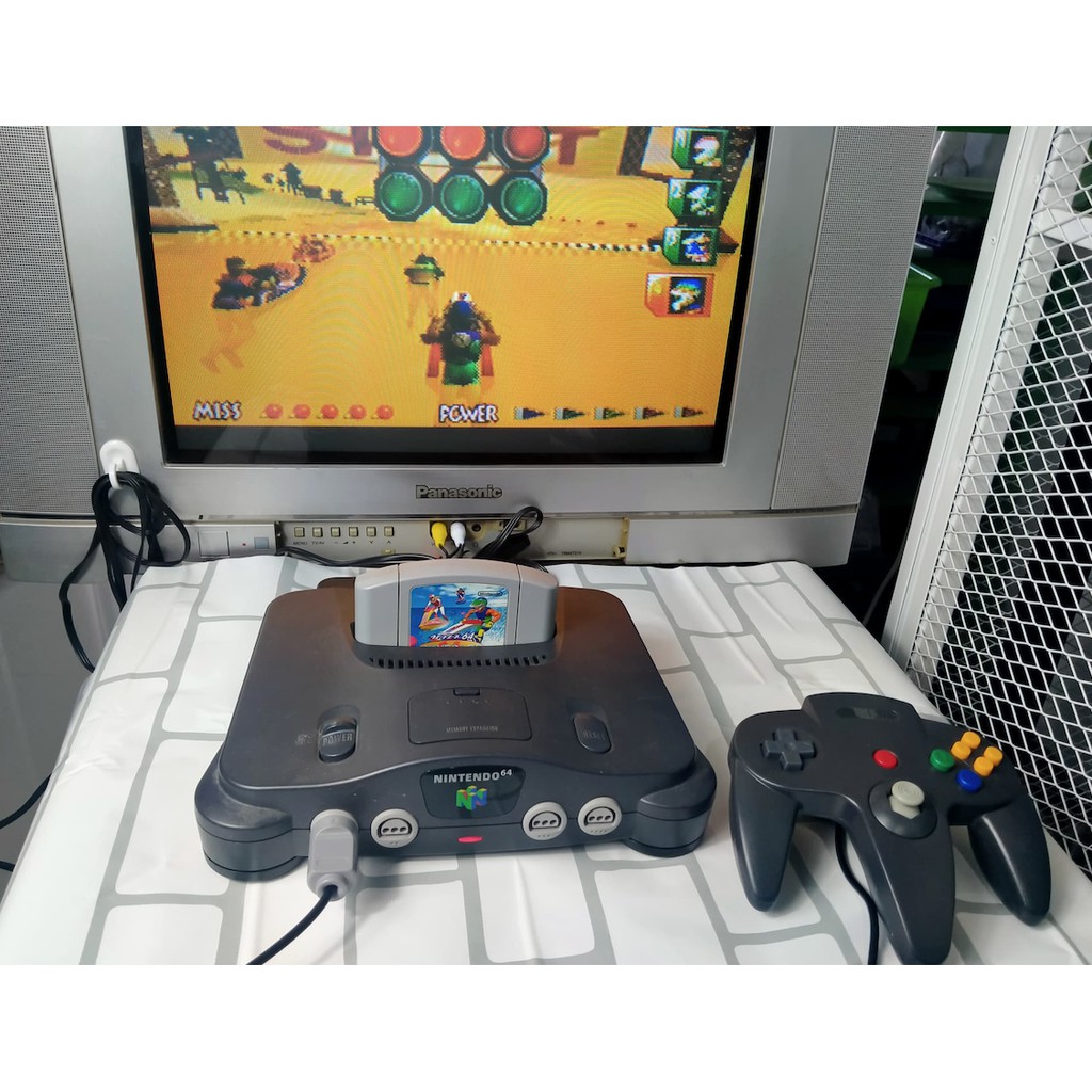 เครื่องเกม Nintendo N64 ของแท้มือสอง ครบชุดพร้อมเล่น สภาพดี อุปกรณ์ครบชุด  แถมเกม 1ตลับ ต่อทีวีเล่นได้เลย | Shopee Thailand