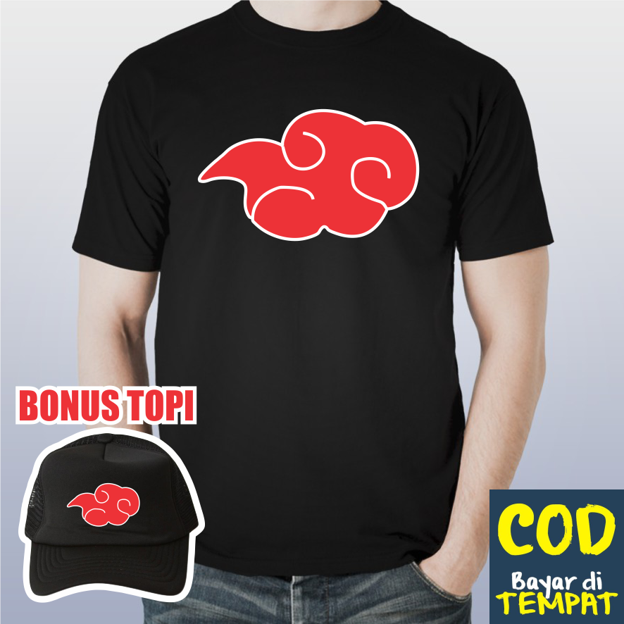 AKATSUKI NARUTO CLOUD HAT BONUS เสื้อยืด