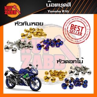 น๊อตชุดสี Yamaha R15 2013-2016 ครบชุด(เฉพาะชุดสี) มีหลายหัวให้เลือก พร้อมส่ง