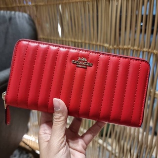 COACH 2855 ACCORDIAN ZIP WALLET WITH LINEAR QUILTINGG