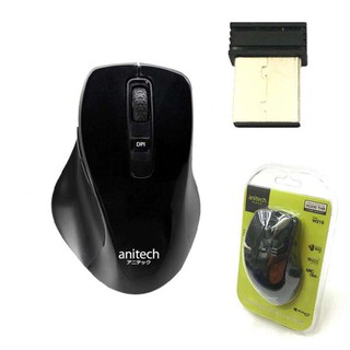 ANITECH เมาส์ไร้สาย W219 WIRELESS OPTICAL MOUSE