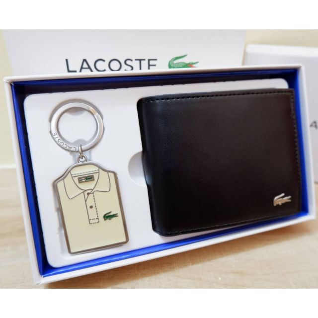 Lacoste กระเป๋าสตางค์+พวงกุญแจ