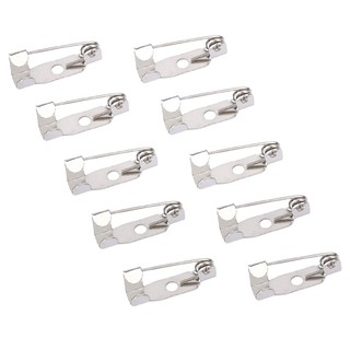 50Pcs Pins Lapel Pins Safety Pin 15Mm for DIY Brooch Pins / Badges or Any Other Craft Projects