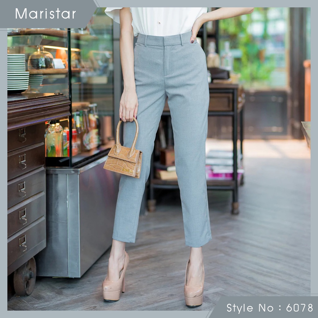 Maristar : No.6078 กางเกงขายาว 9ส่วน | Cropped Pants