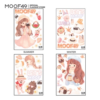 MOOF49 STICKER FAH FAH (SUMMER / WINTER)  - สติกเกอร์ ขนาด A4 Waterproof กันน้ำ ไม่ทิ้งคราบกาว