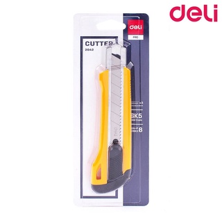 Deli Cutter คัตเตอร์ 2042 ขนาดใหญ่ 18 มม.