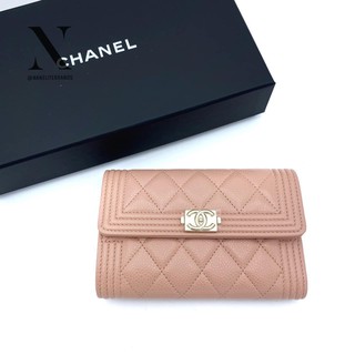 👜New 👜Chanel Boy Medium Wallet  💖Holo 29