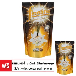 [ซื้อ 1 แถม 1] FINELINE ไฟน์ไลน์ น้ำยาซักผ้าสูตรเข้มข้น ดีลักซ์ สีดำ 700 มล. (ทั้งหมด 2 ถุง)