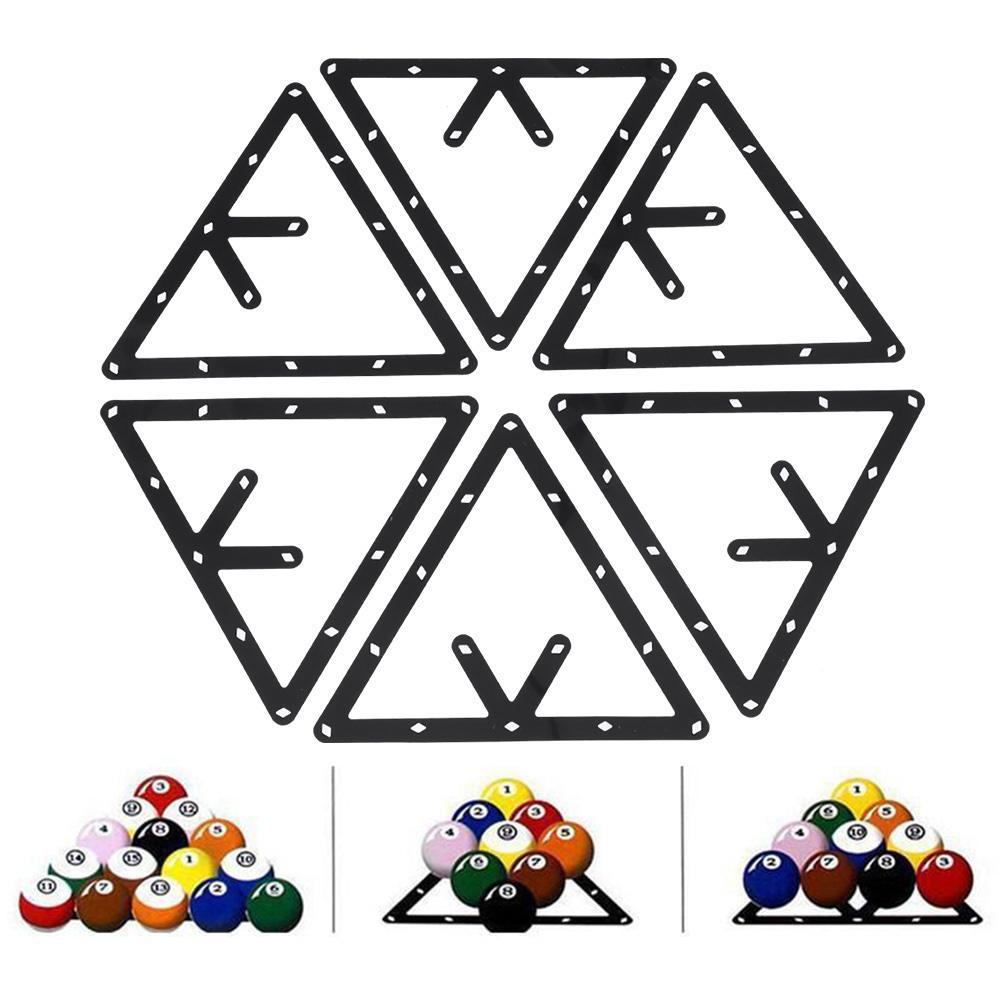 6Pcs Billiard Magic Rack Triangle Ball Holder Positioning Table Pool SP