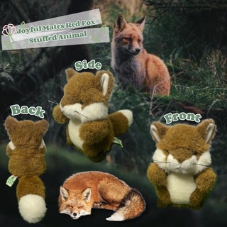 ตุ๊กตาน้องจิ้งจอก ขนวินเทจ ขนเสมือนจริง สวยมาก หายาก ป้าย Joyful Mates (Joyful Mates Red Fox Stuffed Animal Plush Toy)