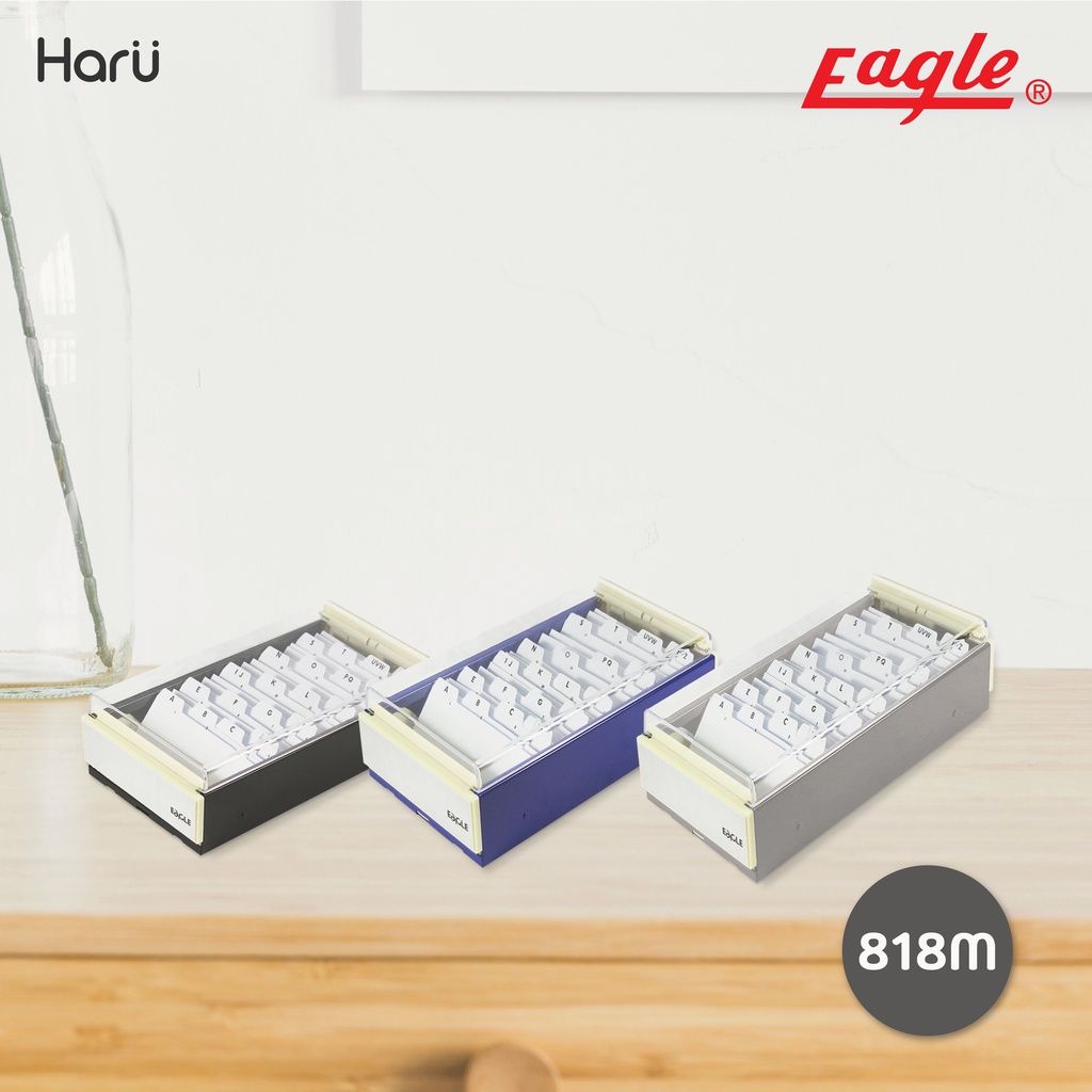 EAGLE/TYS 818M กล่องใส่นามบัตร บรรจุได้ 600 ใบ (PC)