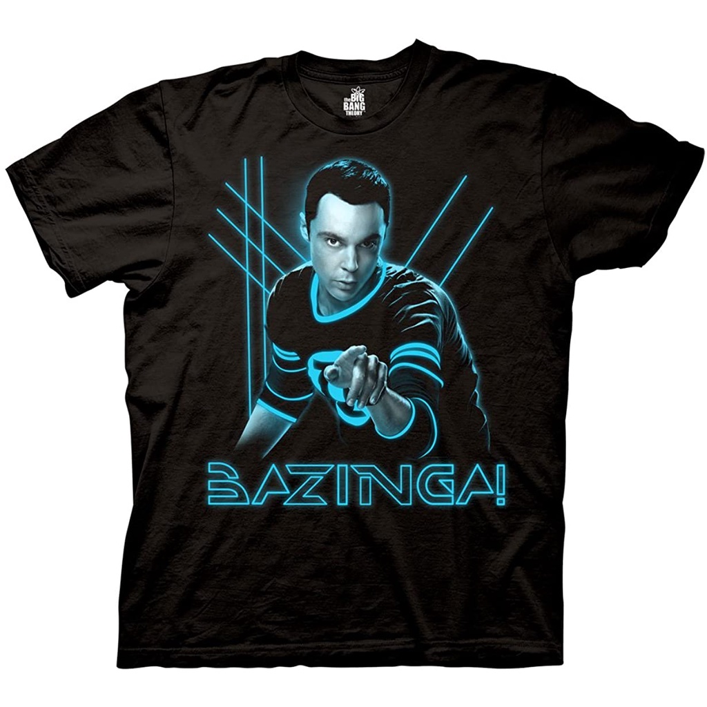 เสื้อยืด พิมพ์ลาย Big Bang Theory Glowing Sheldon สําหรับผู้ใหญ่