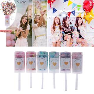 1PC Colorful Confetti Cannon Push Pop Confetti Gun Machine Confetti Launcher Cannon for Party