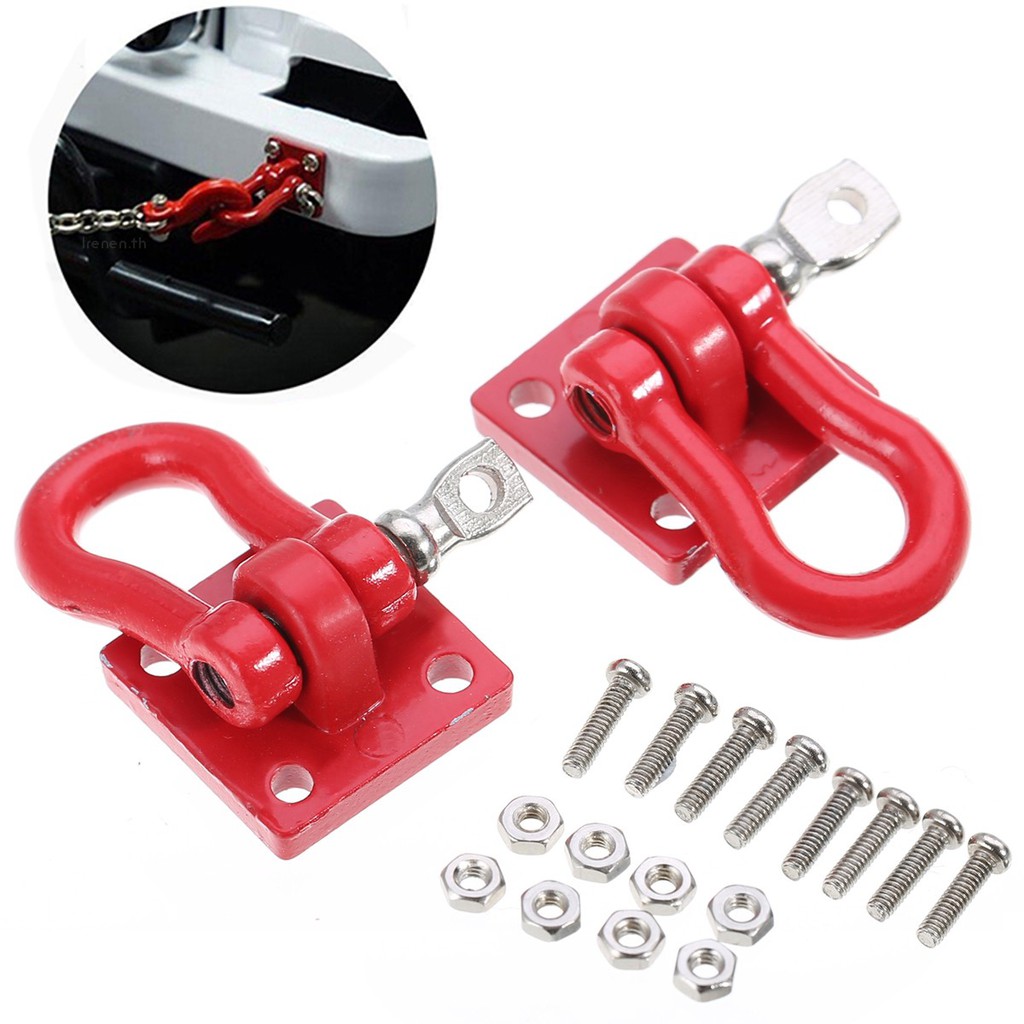 Irenen2x Metal Frontrear Bumper Trailer Hook Mount Set For Wpl Rc Car Truck Irenenth