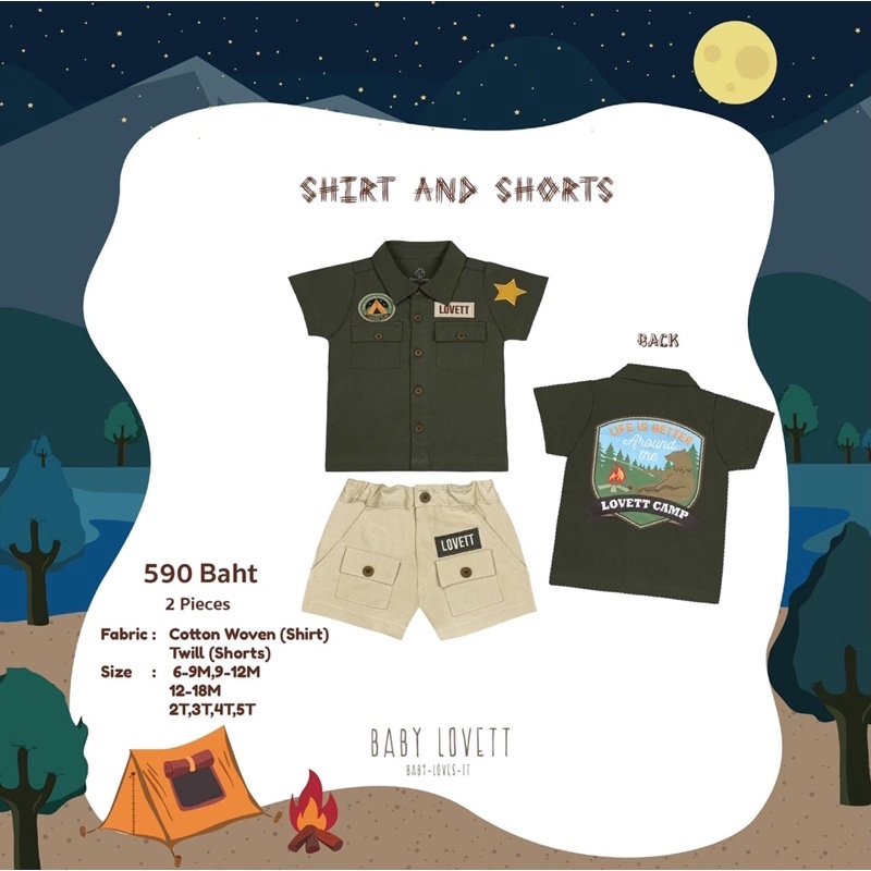 Babylovett the Camper - Shirt and Shorts 02