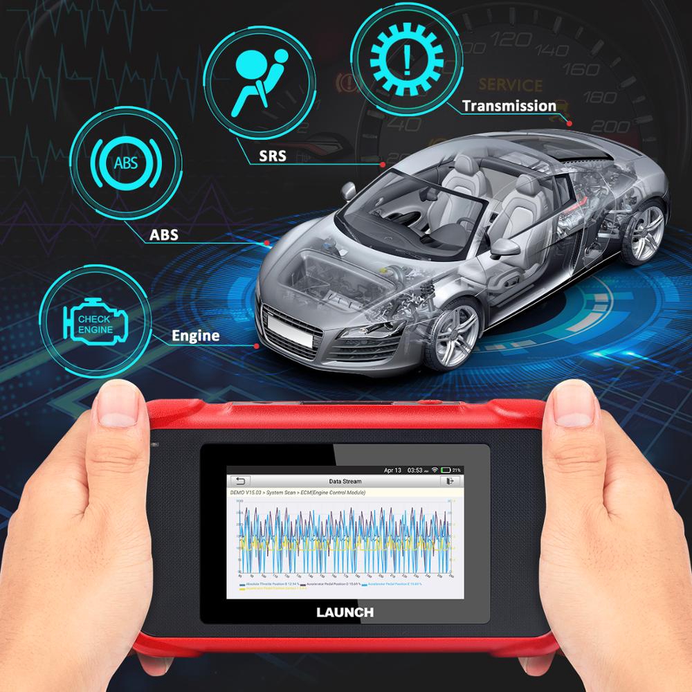 เปิดตัว X431 CRP129E CRP123E CRP129 CRP123 Creader VIII OBD2 เครื่องมือวินิจฉัยสําหรับ ENG/AT/ABS/SR
