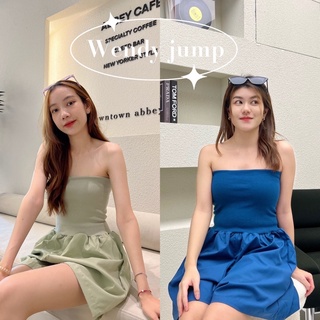 🦋Wendy Jump Dress เดรสเกาะอกจั๊ม