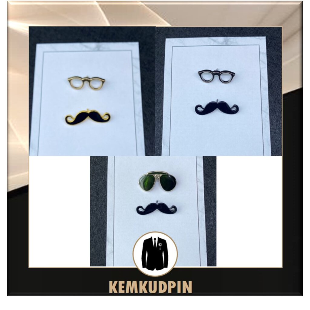 เข็มกลัดติดสูท ติดเสื้อ Lapel pin แว่นสายตา - รูปที่ 3