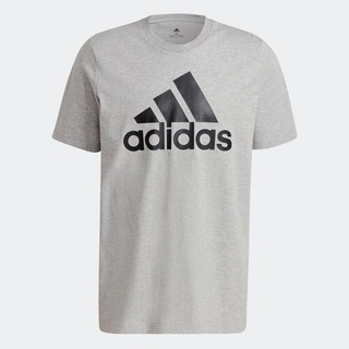 adidas เสื้อยืด Essentials Big Logo ผู้ชาย สีเทา GK9123 เสื้อยืดคอกลมผ้าฝ้าย