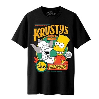 เสื้อยืด เสื้อยืดผู้ชาย ลายThe Simpsons ลิขสิทธิ์แท้100%