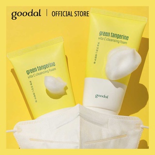 GOODAL โฟมล้างหน้า GREEN TANGERINE VITA C CLEANSING FOAM 150ml โฟมล้างหน้าส้ม จากเกาะเชจู ลดสิวคุมมัน เหมาะกับผิวแพ้ง่าย