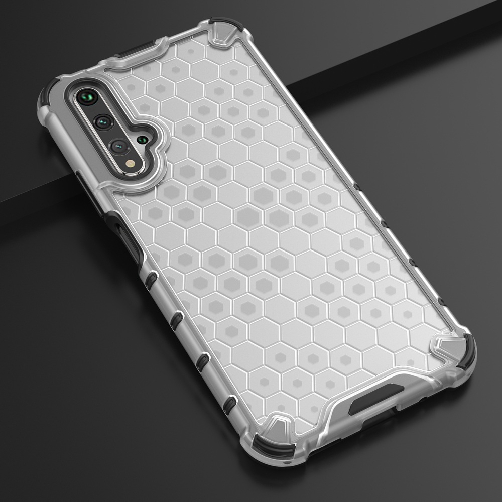 ปลอกกันกระแทกสําหรับ Huawei Nova 5T 4E Honor View 20 P30 Pro Armor Case Hybrid Hard PC Soft TPU ฝาหลังโปร่งใส