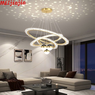 Meijiajia โคมไฟระย้า LED รูปดาว สไตล์โมเดิร์นมินิมอล สําหรับตกแต่งห้องนั่งเล่น ห้องนอน ห้องรับประทานอาหาร