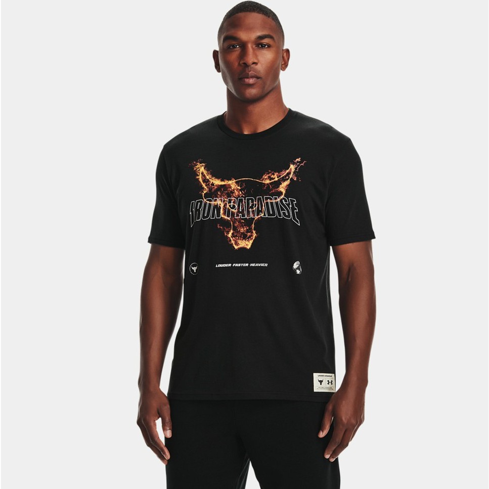 เสื้อยืด Under Armour Project Rock Fire Short Sleeve [ลิขสิทธิ์แท้ Under Amour Thailand][รหัส : 1361