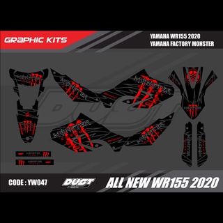 สติ๊กเกอร์วิบาก YAMAHA WR155R 2020 ทั้งคัน Graphic kit สติ๊กเกอร์เคลือบเงา สุดคุ้ม