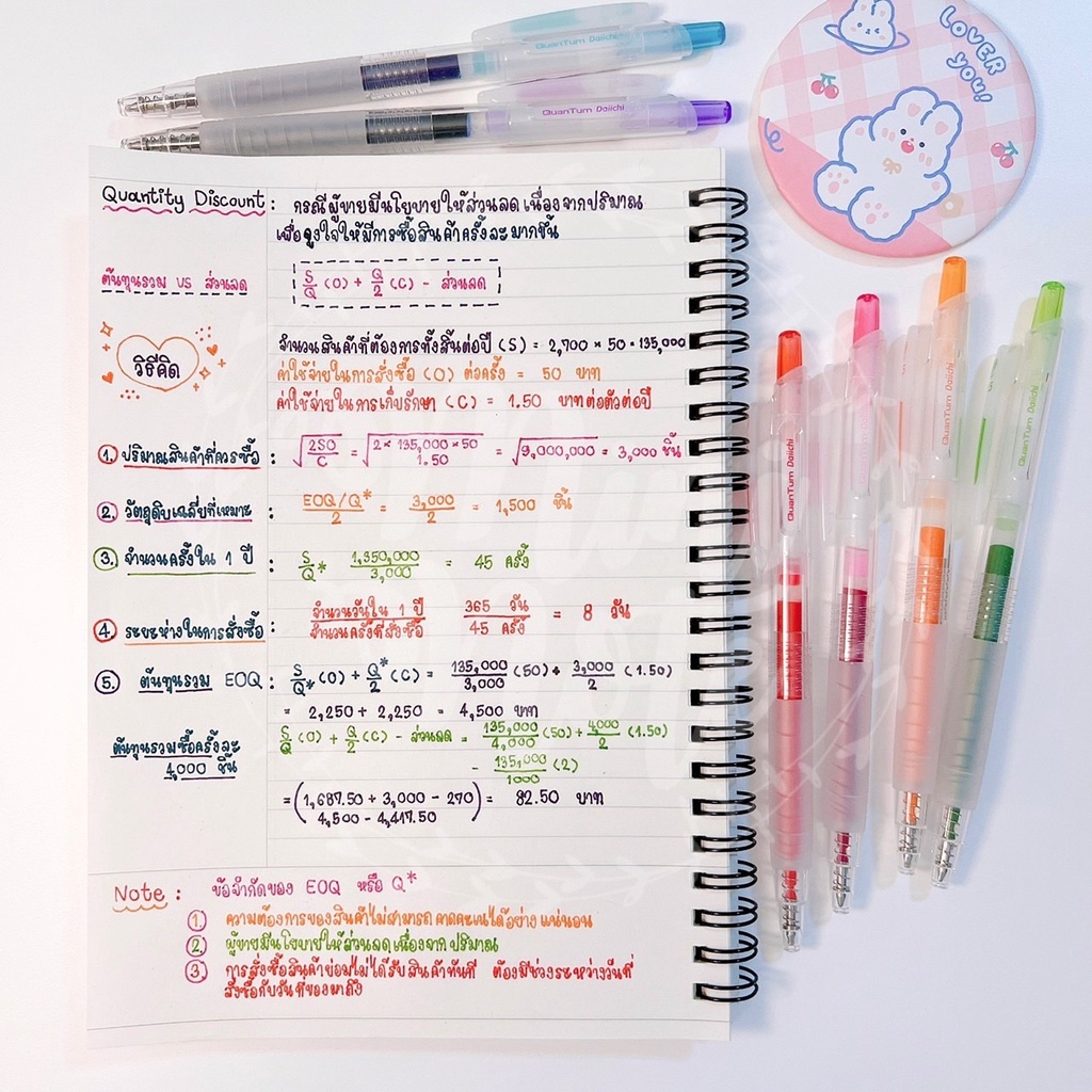 สมุดเลคเชอร์ ขนาด A5 จำนวน 60 แผ่น 120 หน้า - รูปที่ 2