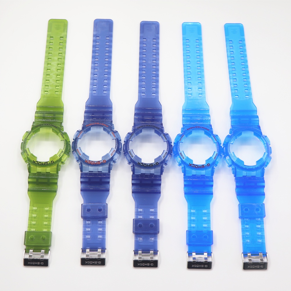 สายนาฬิกาข้อมือ สีโปร่งใส กันน้ํา สําหรับ Casio G-SHOCK GA120 110 100 GD100 GD110 GD120 GA-110GB GAX