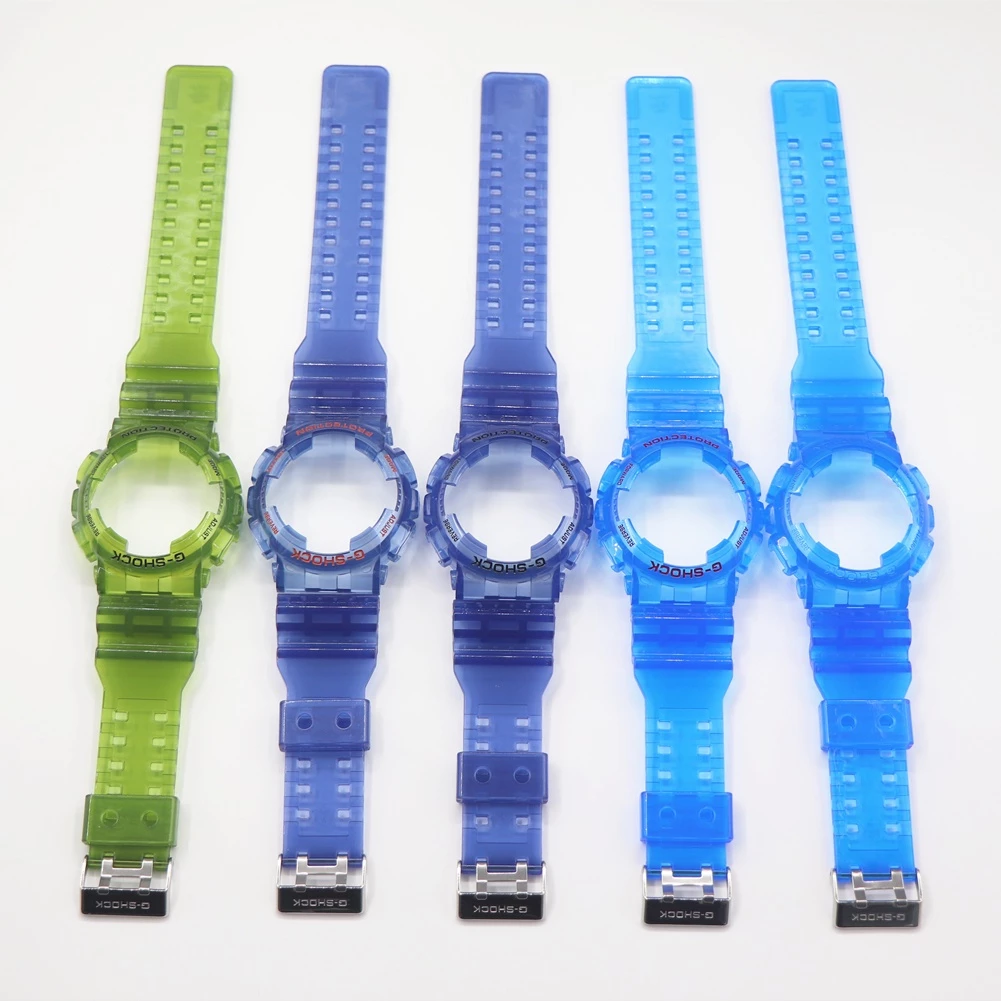 สายนาฬิกาข้อมือ สีโปร่งใส กันน้ํา สําหรับ Casio G-SHOCK GA120 110 100 GD100 GD110 GD120 GA-110GB GAX-100