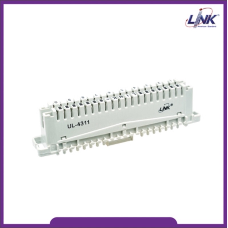 Link UL-4311 TELEPHONE CONNECTION MODULE 10 Pair (TOT Spec # OES 002 001 02) (เทอร์มินอลโทรศัพท์ สีเ