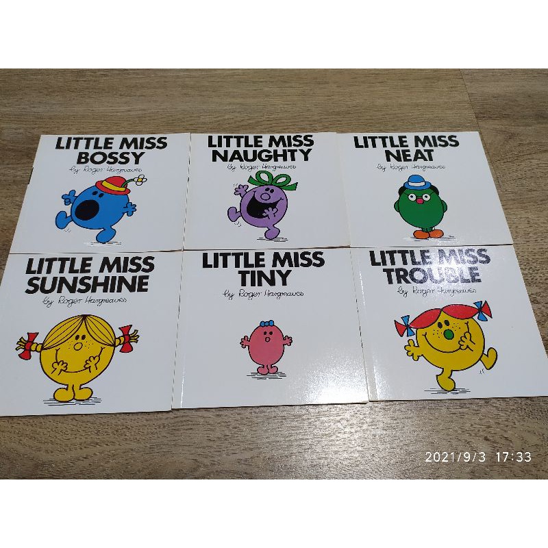 little miss by Roger Hargreaves set 6