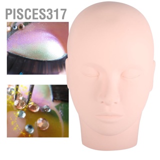 Pisces317 หุ่นหัวนางแบบซิลิโคน แบบนิ่ม สําหรับฝึกต่อขนตา